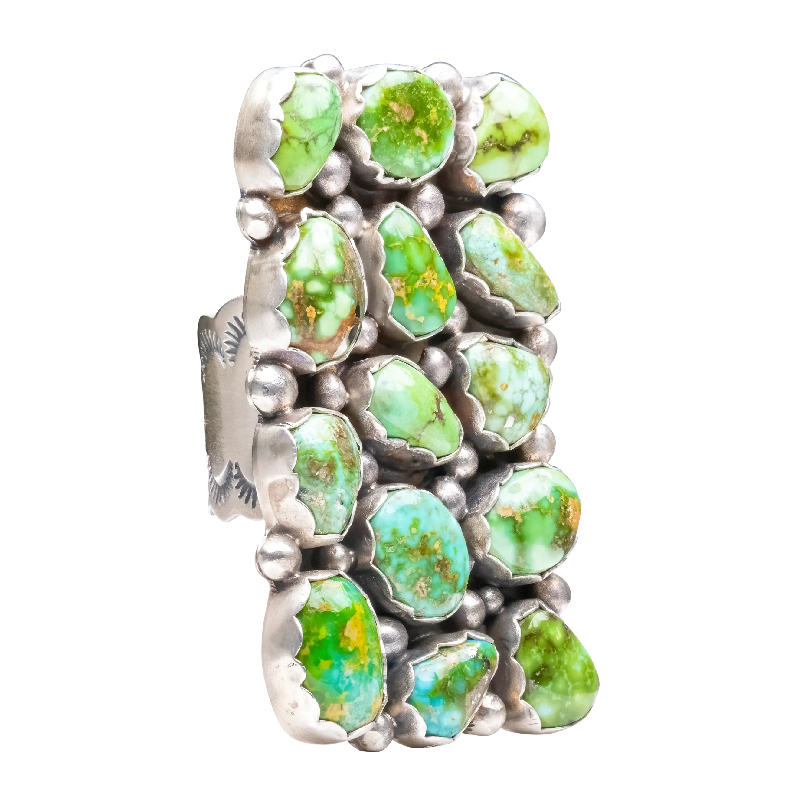 Sonoran Gold Cluster Ring | Navajo Handmade