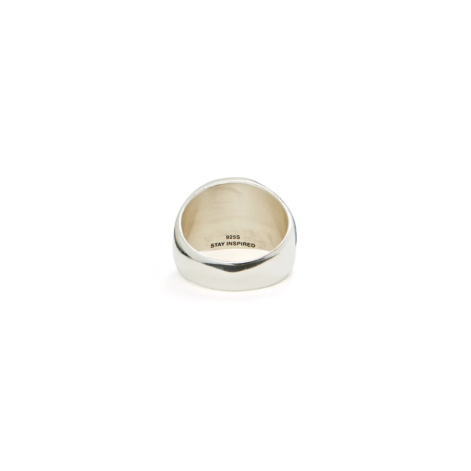 Stroke Logo Ring - Sterling Silver