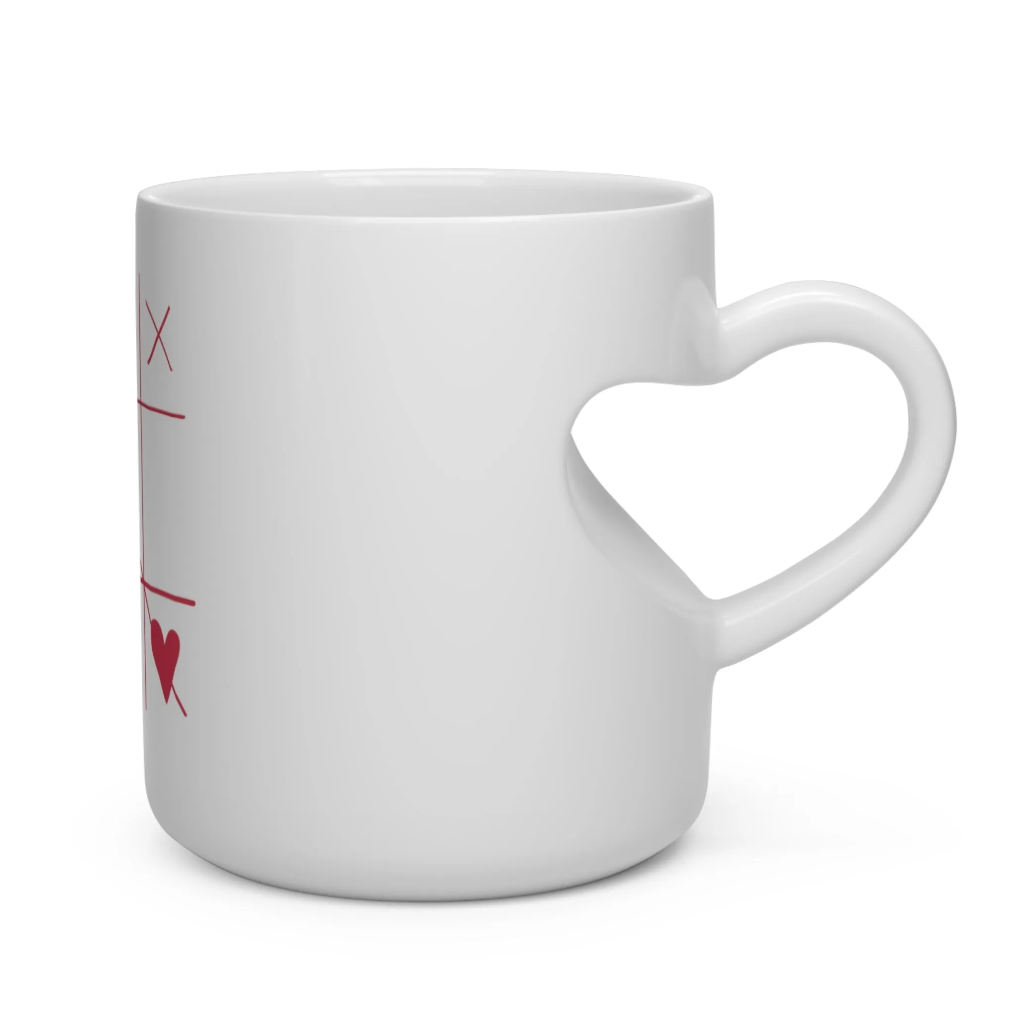 Tic Tac Heart Shape Mug