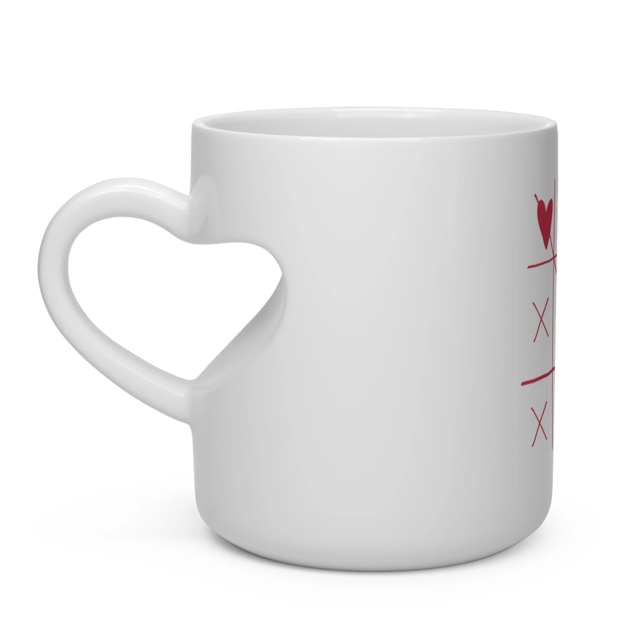 Tic Tac Heart Shape Mug