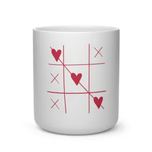 Tic Tac Heart Shape Mug