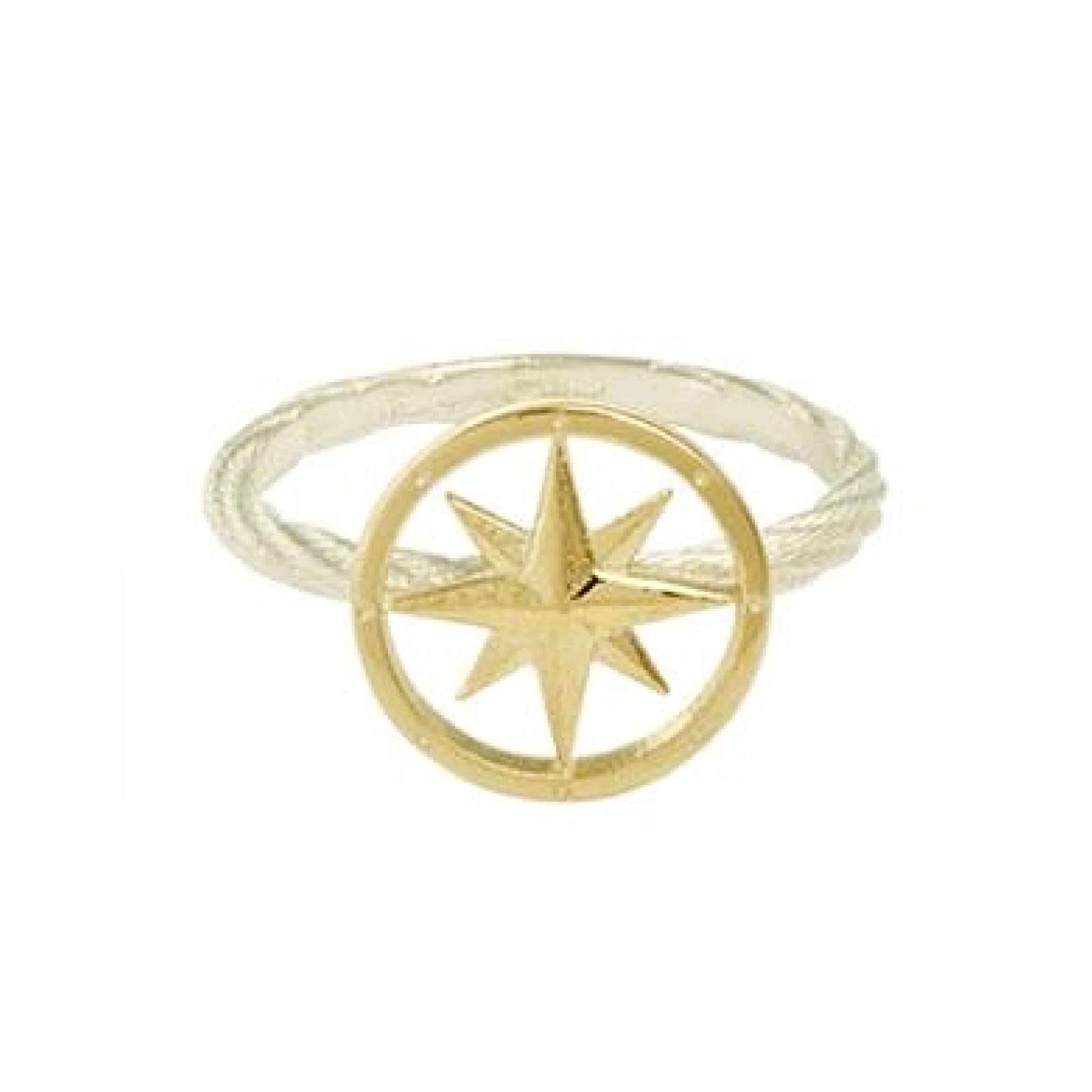 Tiny Compass Rose Ring