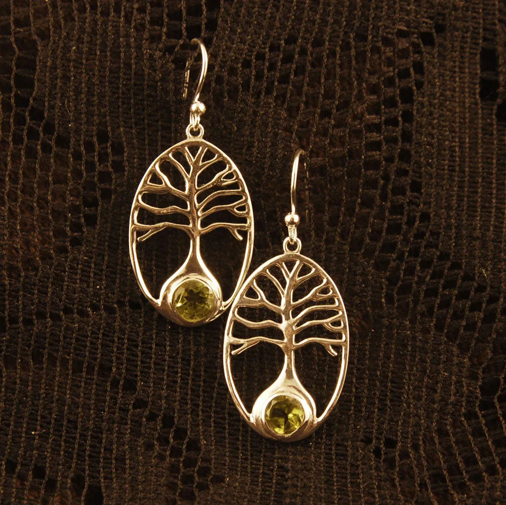 Tree of Life Silver Earrings
