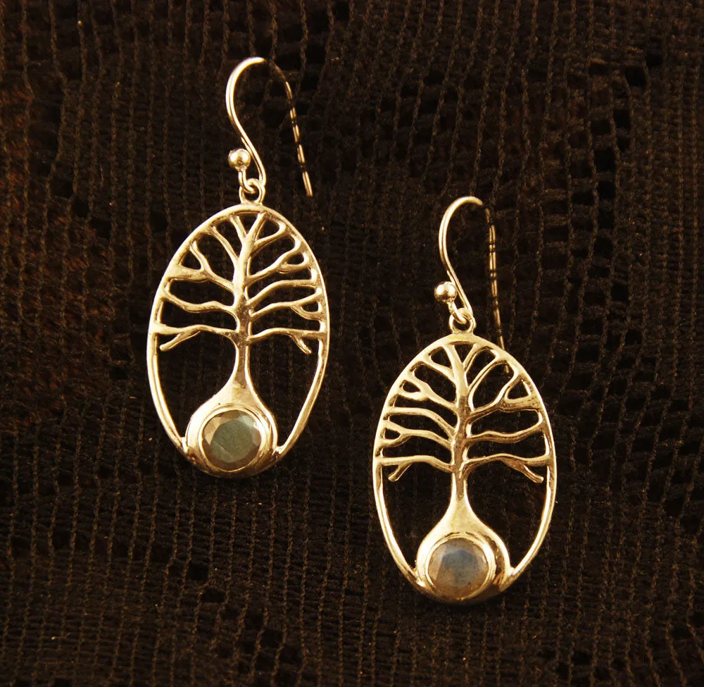 Tree of Life Silver Earrings