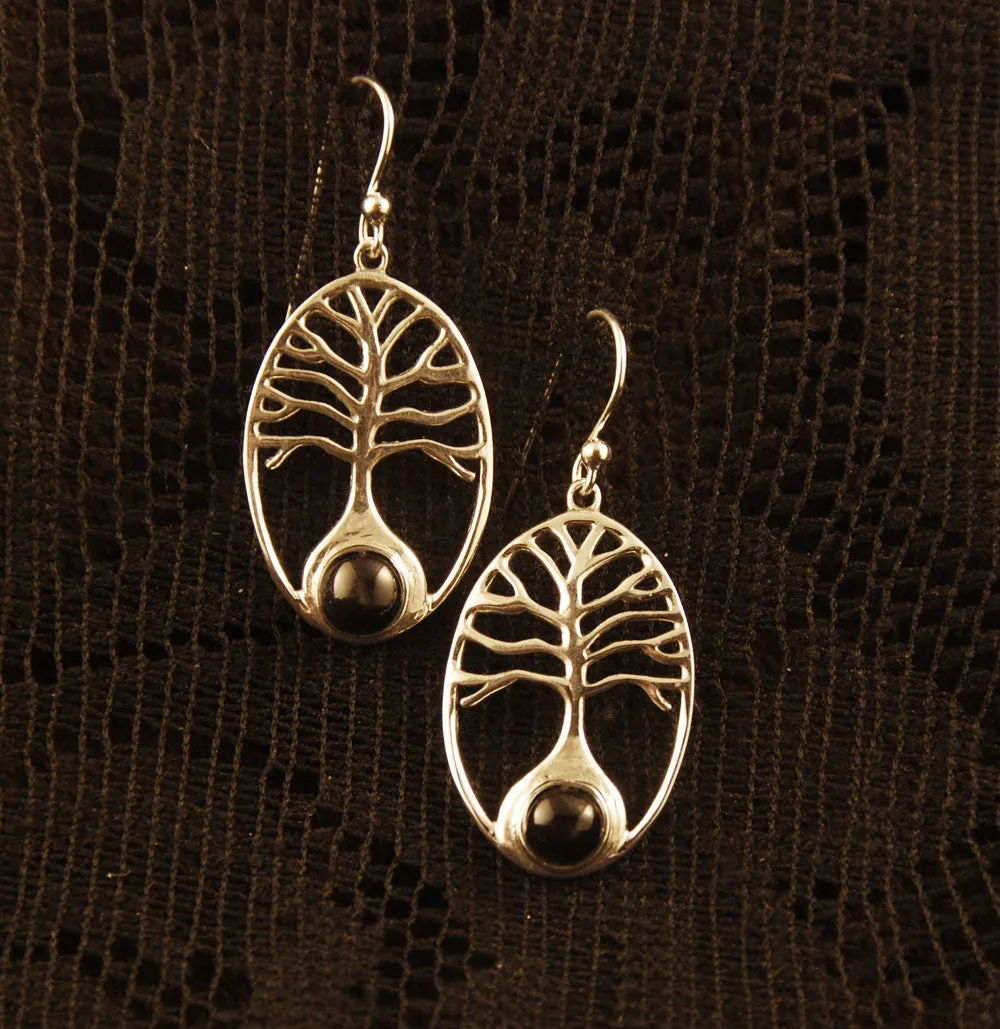 Tree of Life Silver Earrings