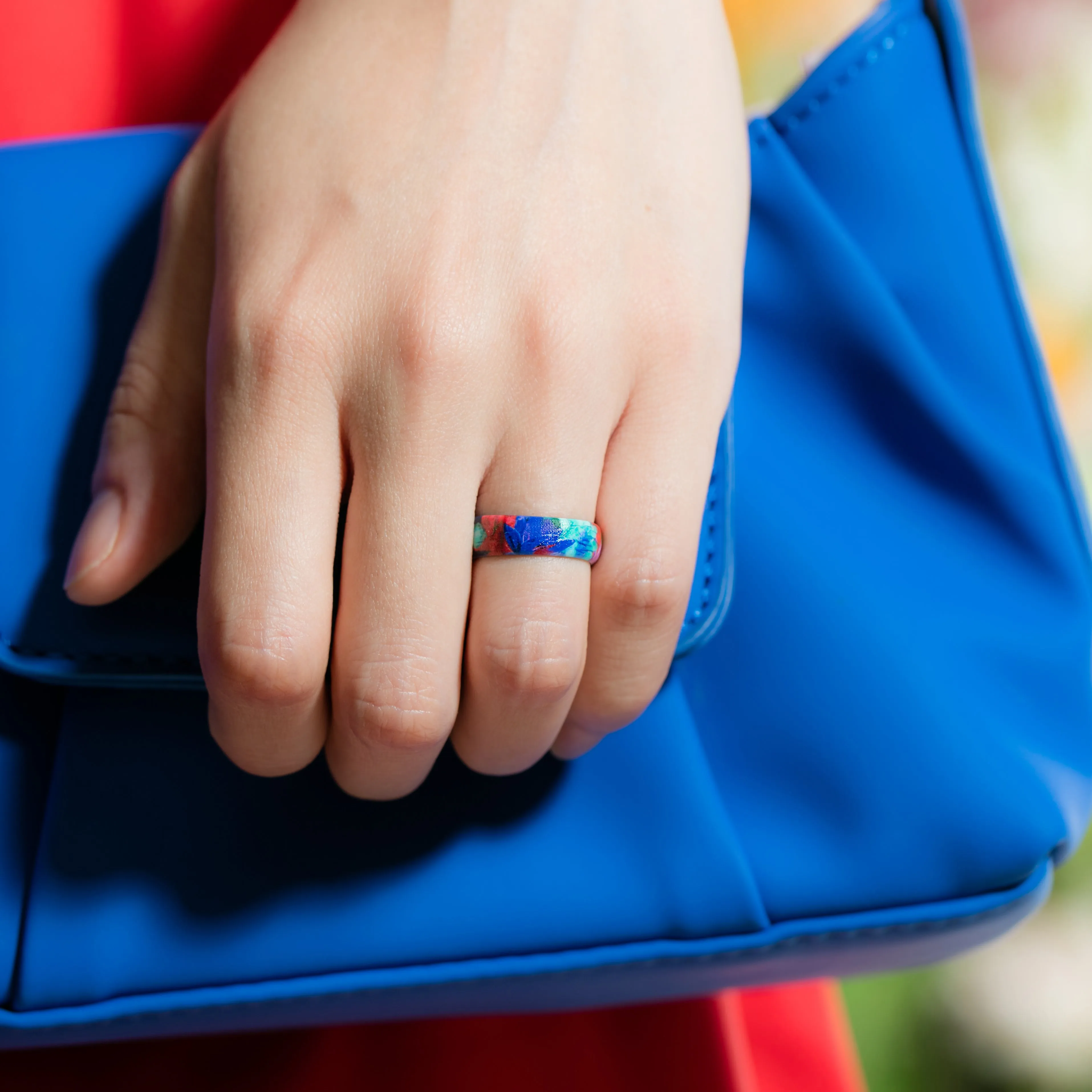 Women's Printed Harmony 3 - Silicone Ring