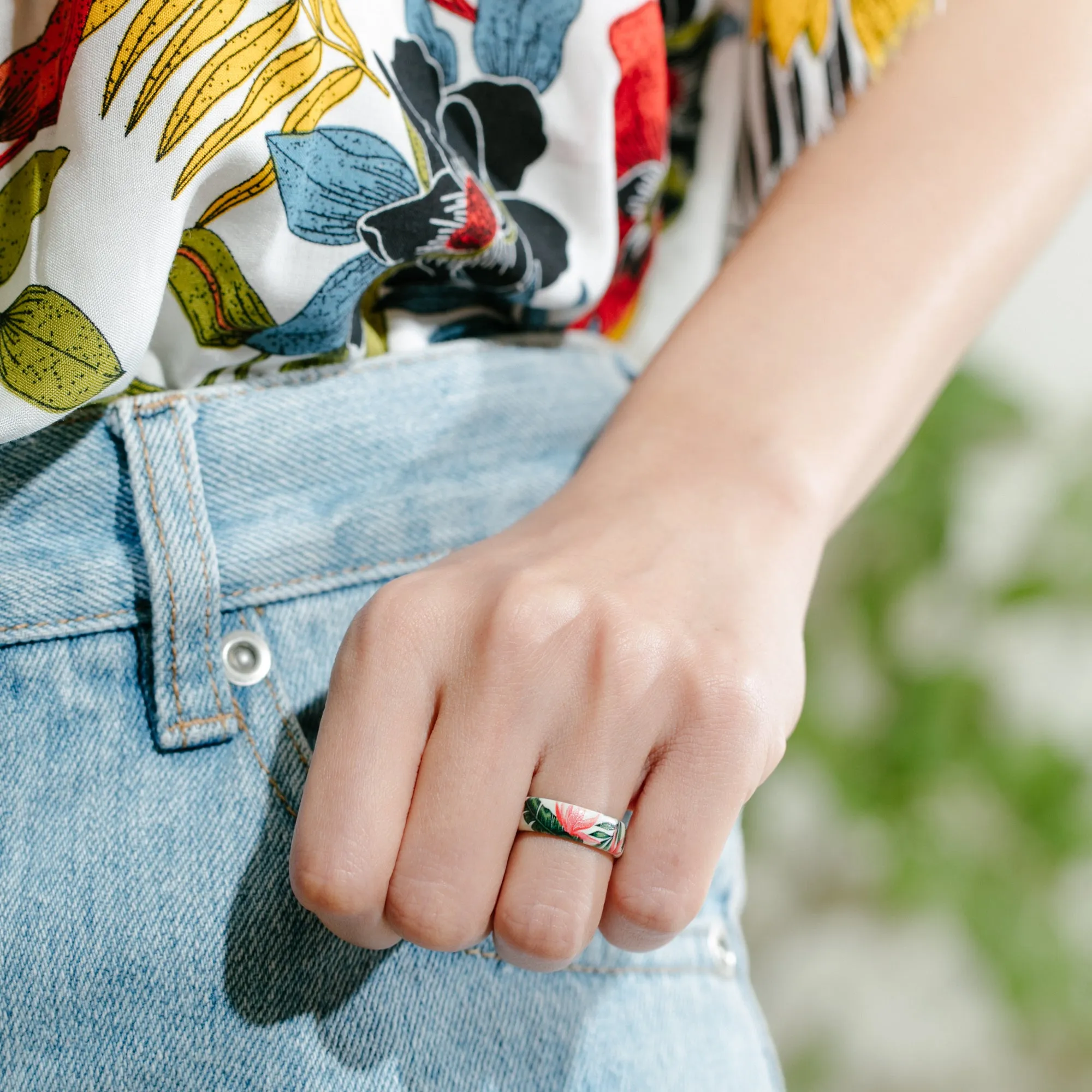Women's Printed Harmony 3 - Silicone Ring
