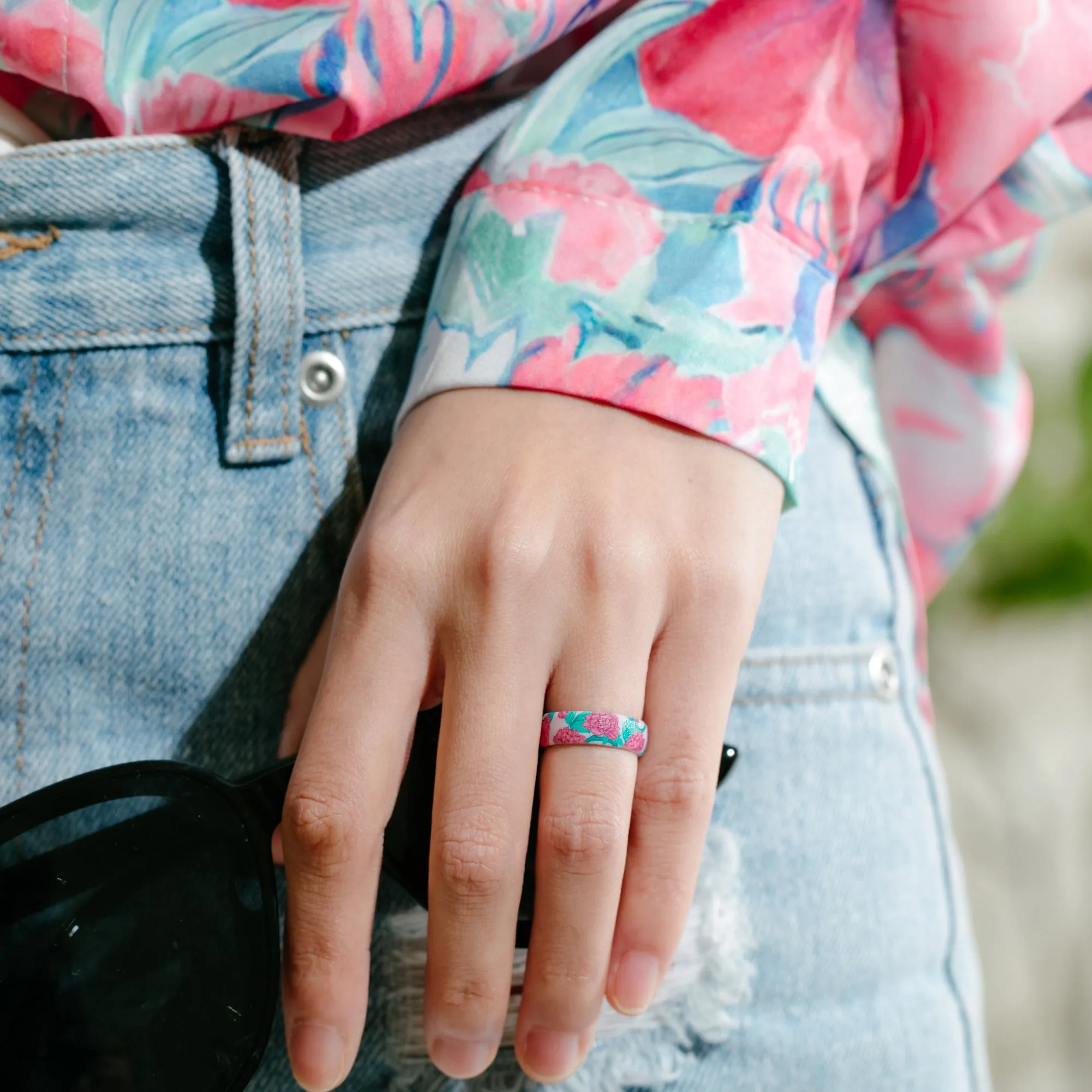 Women's Printed Harmony 3 - Silicone Ring
