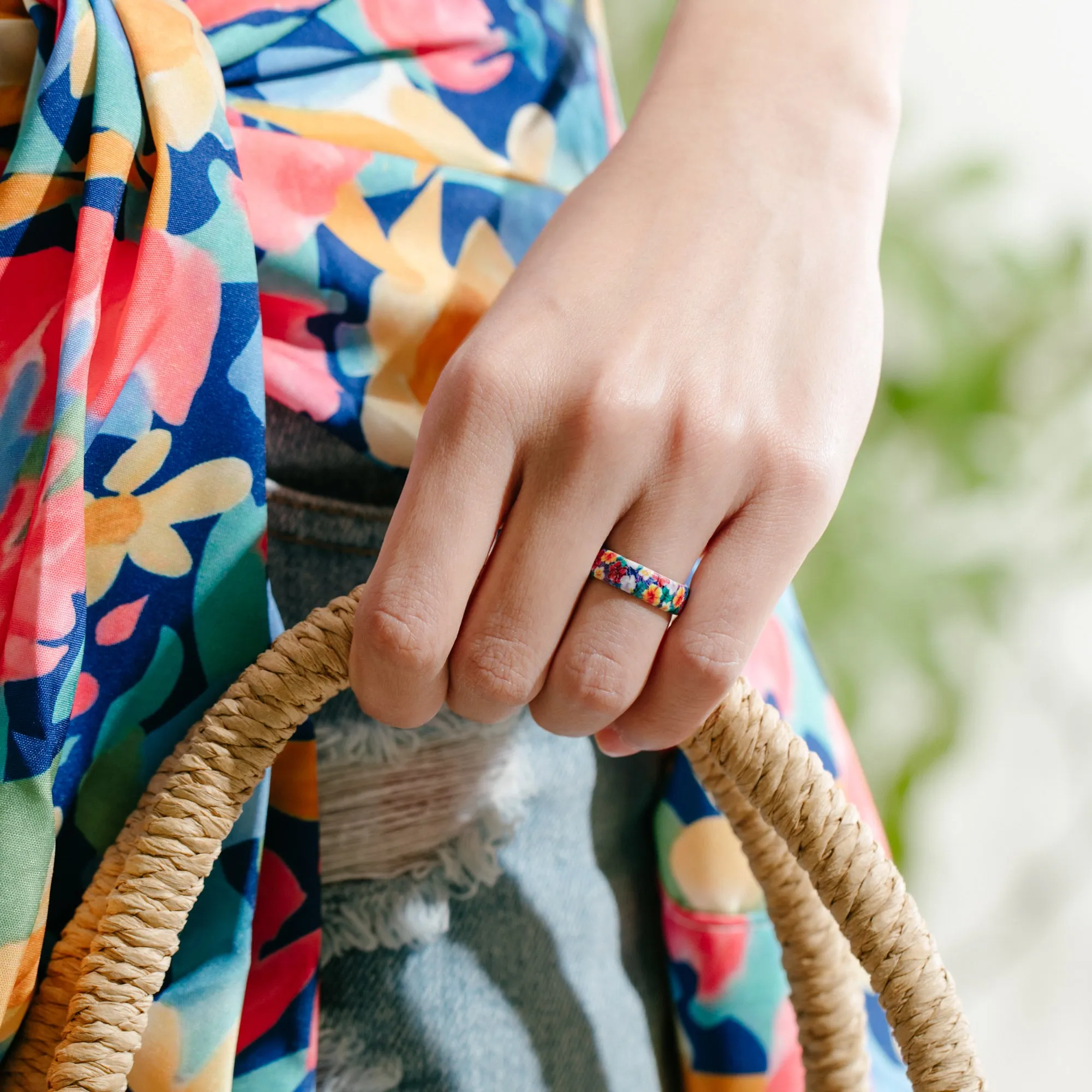 Women's Printed Harmony 3 - Silicone Ring